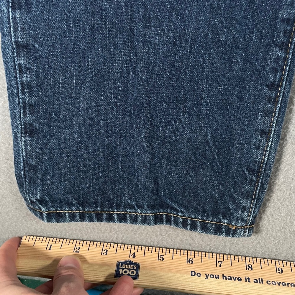 Gap 1969 Straight Leg Jeans Mens 32x32 Dark Blue Denim Classic Cotton - Picture 7 of 13